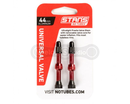 Бескамерный ниппель Stans Notubes Presta 55 мм Red