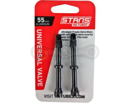 Безкамерний ніпель Stans Notubes Presta 55 мм Black