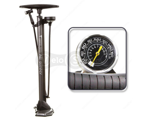 Підлоговий насос Giyo GF-5425 сталевий з манометром.