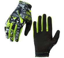 Вело рукавички O`Neal Matrix Glove Attack Black Neon Yellow розмір XL