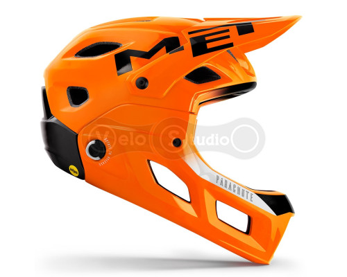 Вело шолом MET Parachute MCR (Mips) Orange Black Glossy M (56-58cm)