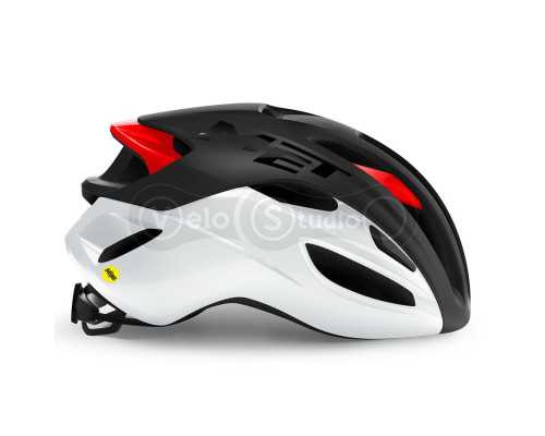 Шолом MET Rivale Mips Black White Red / Matt Glossy L
