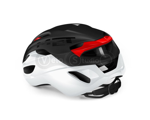 Шолом MET Rivale Mips Black White Red / Matt Glossy L