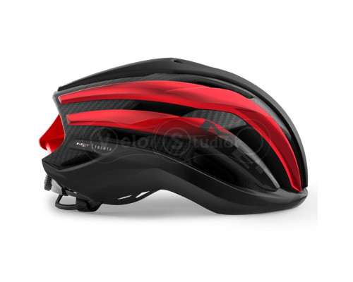 Шолом MET Trenta 3K Carbon Black Red Matt Glossy S