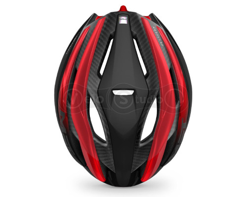 Шолом MET Trenta 3K Carbon Black Red Matt Glossy S