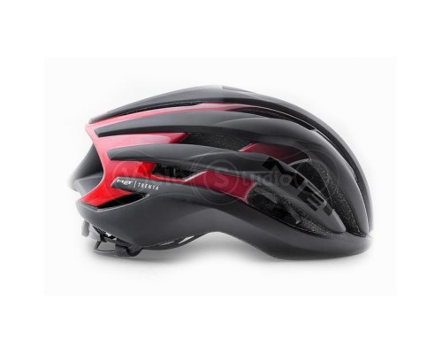 Шолом MET Trenta Mips Black Shaded Red Matt Glossy M
