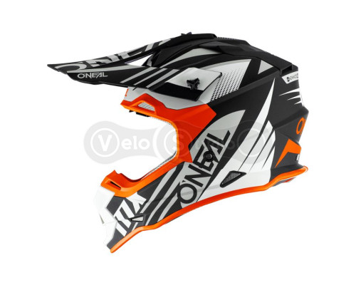 Шолом O`Neal 2SRS Helmet Spyde 2.0 Black/White/Orange L (59/60 см)