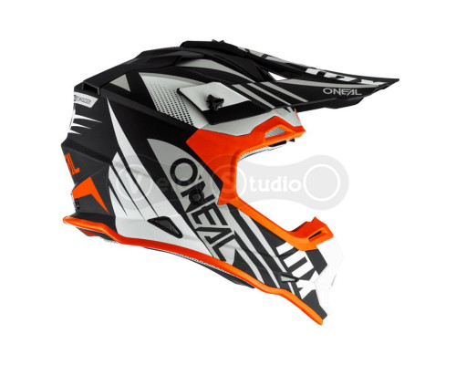 Шолом O`Neal 2SRS Helmet Spyde 2.0 Black/White/Orange L (59/60 см)