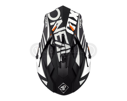 Шолом O`Neal 2SRS Helmet Spyde 2.0 Black/White/Orange L (59/60 см)