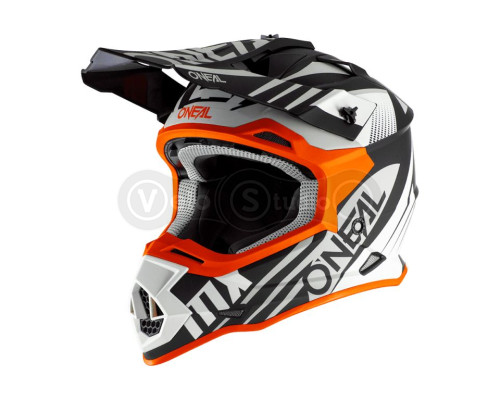 Шолом O`Neal 2SRS Helmet Spyde 2.0 Black/White/Orange L (59/60 см)