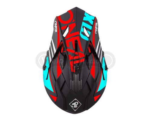 Шолом O`Neal 2SRS Helmet Spyde 2.0 Black/Teal/Red L (59/60 см)