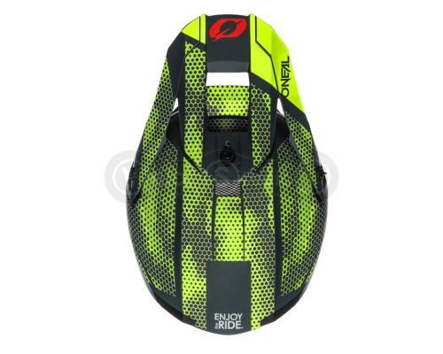 Шолом O`Neal 5SRS Polyacrylite Helmet Covert Charcoal/Neon Yellow L (59/60 см)