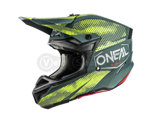 Шолом O`Neal 5SRS Polyacrylite Helmet Covert Charcoal/Neon Yellow L (59/60 см)