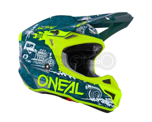 Шлем O`Neal 5SRS Polyacrylite Helmet HR Blue/Neon Yellow L (59/60 см)