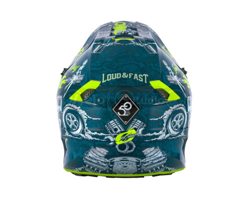 Шлем O`Neal 5SRS Polyacrylite Helmet HR Blue/Neon Yellow L (59/60 см)
