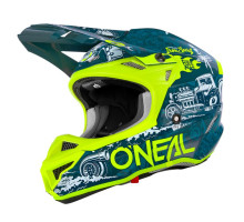 Шолом O`Neal 5SRS Polyacrylite Helmet HR Blue/Neon Yellow L (59/60 см)