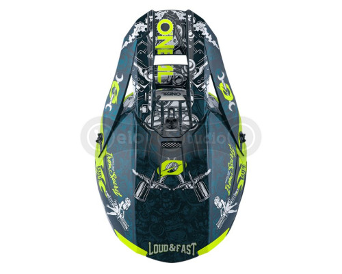 Шлем O`Neal 5SRS Polyacrylite Helmet HR Blue/Neon Yellow L (59/60 см)