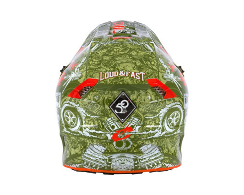 Шлем O`Neal 5SRS Polyacrylite Helmet HR Green/Orange L (59/60 см)