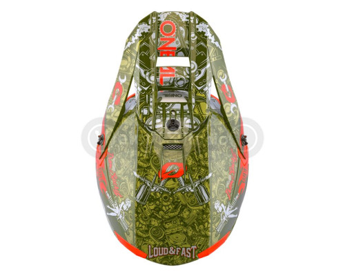 Шлем O`Neal 5SRS Polyacrylite Helmet HR Green/Orange L (59/60 см)