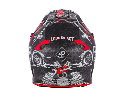 Шолом O`Neal 5SRS Polyacrylite Helmet HR Black/Red L (59/60 см)