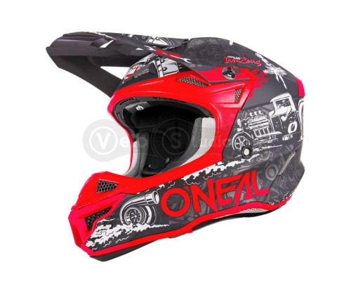 Шолом O`Neal 5SRS Polyacrylite Helmet HR Black/Red L (59/60 см)