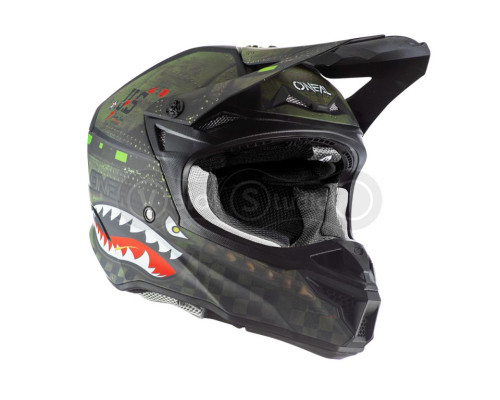 Шолом O`Neal 5SRS Polyacrylite Helmet Warhawk Black/Green M (57/58 см)