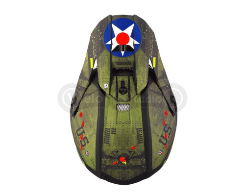 Шолом O`Neal 5SRS Polyacrylite Helmet Warhawk Black/Green M (57/58 см)