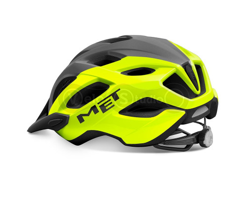 Вело шолом MET Crossover Fluo Yellow Gray XL (60-64 см)