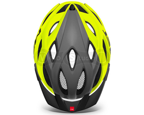 Вело шолом MET Crossover Fluo Yellow Gray XL (60-64 см)