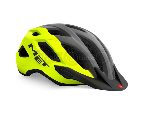 Вело шолом MET Crossover Fluo Yellow Gray XL (60-64 см)