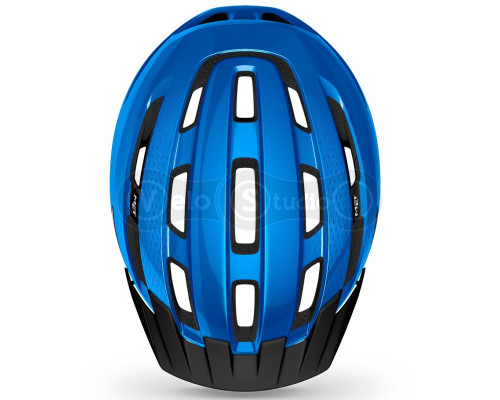 Вело шолом MET Downtown Blue Glossy S/M (52-58 см)