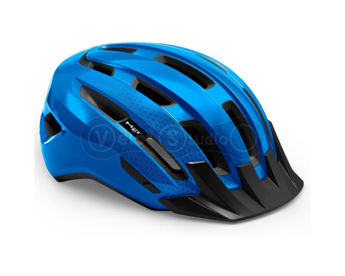 Вело шолом MET Downtown Blue Glossy S/M (52-58 см)