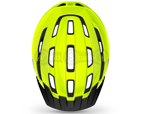 Вело шолом MET Downtown Fluo Yellow Glossy M/L (58-61 см)
