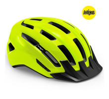 Вело шолом MET Downtown MIPS Fluo Yellow Glossy S/M (52-58 см)