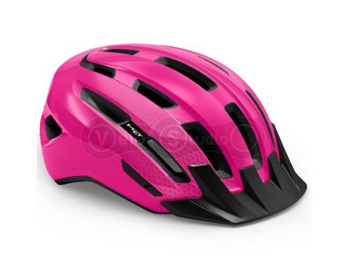 Вело шолом MET Downtown Pink Glossy S/M (52-58 см)
