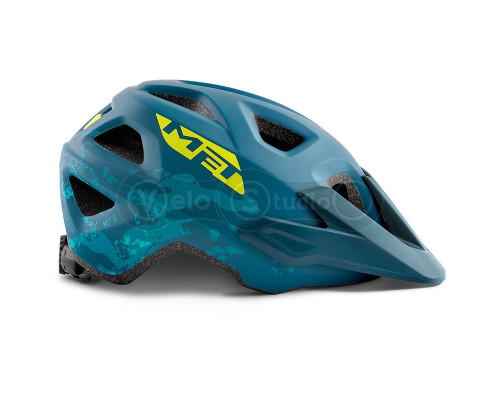 Вело шолом MET Eldar Petrol Blue Camo (52-57 см)