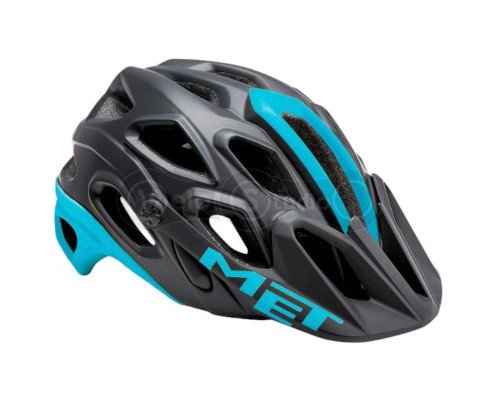 Вело шолом MET Lupo Black Light Blue M (54-58 см)