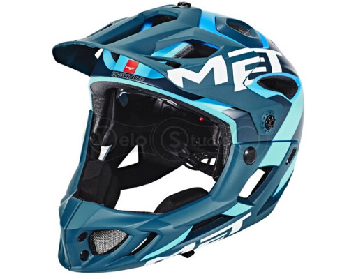 Вело шолом MET Parachute Blue Cyan L (59-62 см)