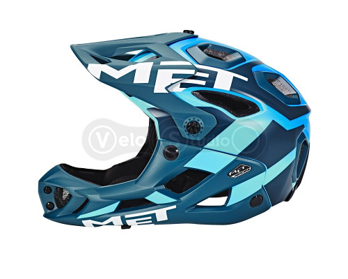 Вело шолом MET Parachute Blue Cyan L (59-62 см)