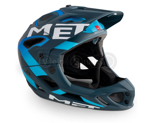 Вело шолом MET Parachute Blue Cyan L (59-62 см)