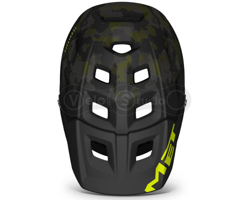 Вело шолом MET Terranova Camo Lime Green S (52-56 см)