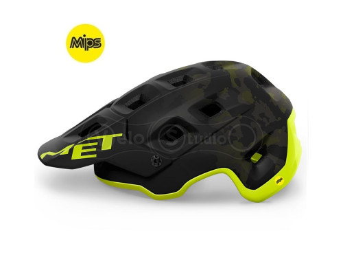 Вело шолом MET Terranova MIPS Camo Lime Green Matt L (58-61 см)