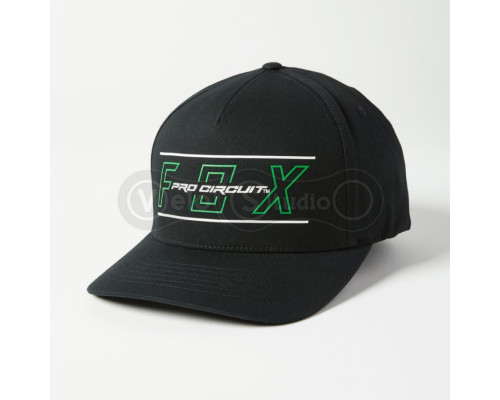 Кепка FOX Pro Circuit Flexfit Hat Black L/XL