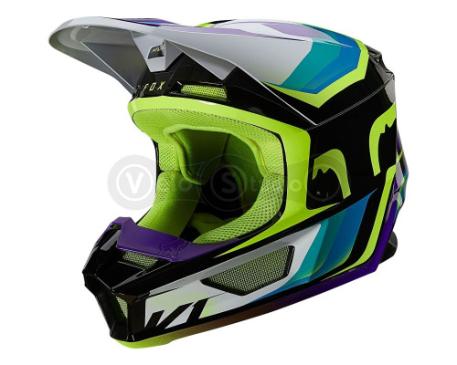 Мотошолом FOX V1 Mips Tro Helmet ECE Aqua L (59-60 см)
