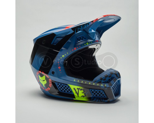 Мотошлем FOX V3 RS Mavlr Helmet Dusty Blue L (59-60 см)