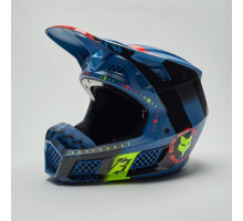 Мотошолом FOX V3 RS Mavlr Helmet Dusty Blue L (59-60 см)