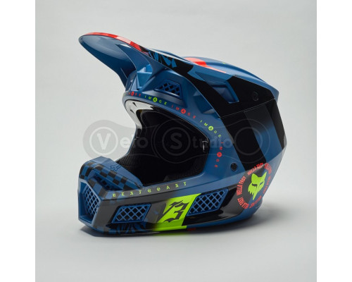 Мотошлем FOX V3 RS Mavlr Helmet Dusty Blue L (59-60 см)