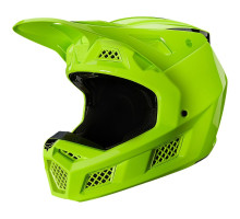 Мотошолом FOX V3 RS Psycosis Helmet Flo Yellow L (59-60 см)