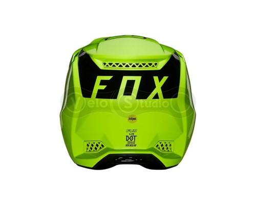 Мотошолом FOX V3 RS Psycosis Helmet Flo Yellow L (59-60 см)