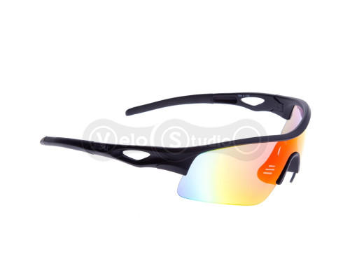 Очки Relax Quadra чёрные, 100% защита UV400, Чехия